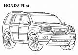 Honda Coloring Pages Pilot Kids Cars Printable Ridgeline Boys Car Colouring Truck Monster Sheets Adult Print sketch template