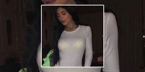 kylie jenner sheer dress kylie just wore a fully see through white dress
