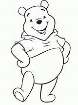 Coloring Pooh Winnie Pages Smile sketch template