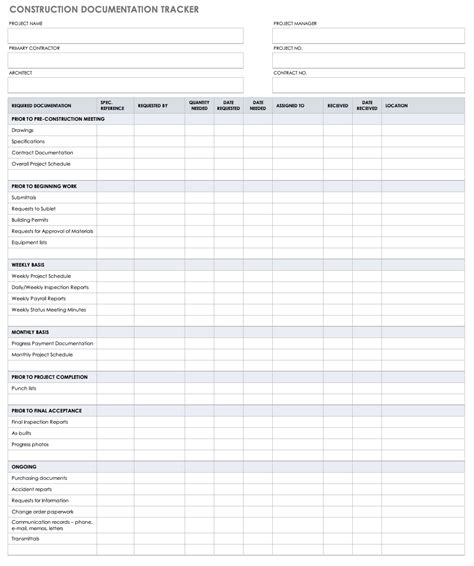 document tracking log received document template  documents
