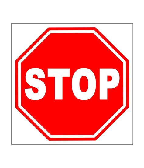 clickforsigncom stop sign board buy    price  india snapdeal