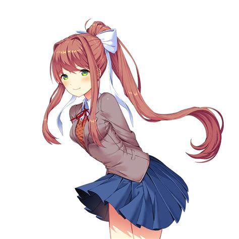 Monika Bent Over Sprites Doki Doki Literature Club Amino