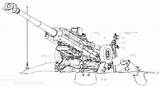 M777 Howitzer Artillery Eurosatory Defencetalk Firing F332 I50 Maquetland S50 sketch template