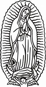 Virgen Guadalupe Coloring Pages La Lady Color Printable Getcolorings Print Getdrawings sketch template