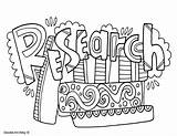 Research Method Scientific Coloring Pages Science sketch template