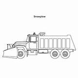 Truck Plow Snow Coloring Pages Drawing Printable Top Road Postal Clear Tow Monster Paintingvalley Racing sketch template