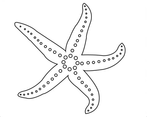 easy starfish coloring page coloringbay