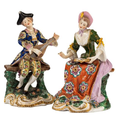 pair of mid 19th century hard paste porcelain figures for sale at 1stdibs
