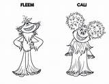 Smallfoot Coloring Pages Cali Movie Printable Print Bible Cartoon Scribblefun Sheets sketch template