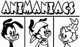 Animaniacs Coloring Pages Printable Storyboard Choose Board Movie sketch template