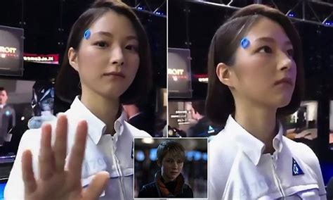 creepy lifelike android unveiled at tokyo games show daily mail online