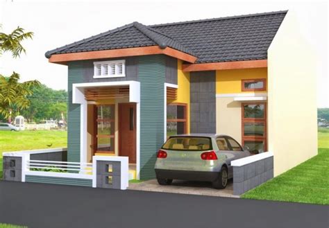 contoh warna cat rumah  cantik gambar desain rumah