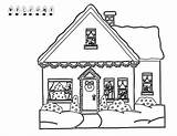 Coloring House Pages Building Printable Gingerbread Clipart Christmas Houses Natal Rumah Popular Print Library Coloringtop sketch template