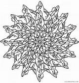 Kaleidoscope Coloring Pages Coloring4free Print Cool Simple Printable Easy sketch template