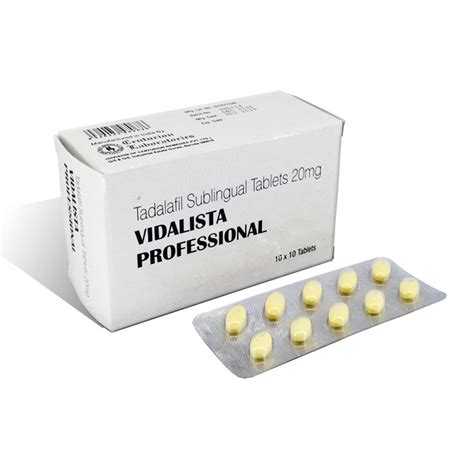 Vidalista Professional 20 Mg To Give You A Great Sex Life Again