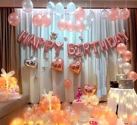romantic surprise birthday decoration ideas  wife girlfriend