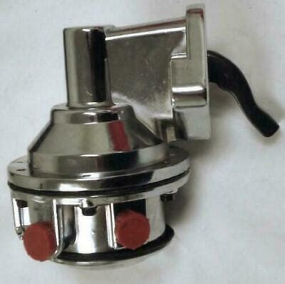 sbc chevy hv replacement chrome mechanical fuel pump     ebay