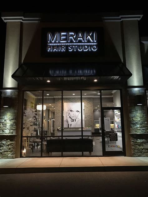 exterior view  meraki hair studio hair salon decor beauty
