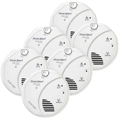 bundle    alert wireless interconnect smoke alarm voice twin packs