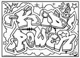 Coloring Graffiti Pages Cool Book Popular Room sketch template