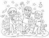Colouring Girlguiding Brownies Brownie sketch template