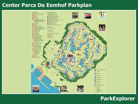 karte und lageplan von center parcs de eemhof parkexplorer
