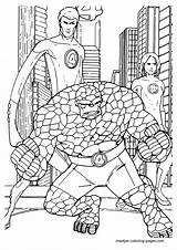 Coloring Pages Fantastic Superhero Four Browser Window Print sketch template