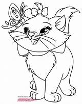 Aristocats Marie Coloring Pages Butterfly Drawing Disney Disneyclips Getdrawings sketch template