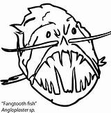 Fangtooth Fish Octopod Creatures sketch template