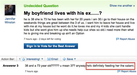 24 Yahoo Questions Answered About Relationships And Sex