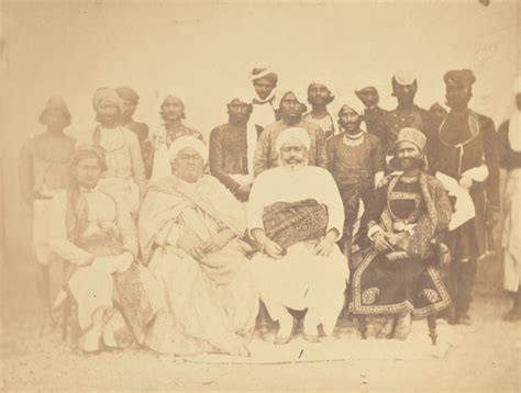 group portrait  indian nobles  entourage india getty museum
