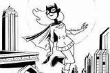 Batgirl Coloring Pages sketch template