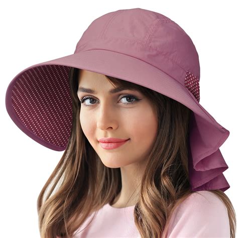 wide brim sun hats  women uv protection cap beach fishing hat flap