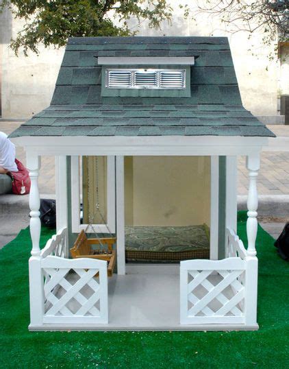raise  woof doghouses delight  barkitecture  dog house  porch dog houses dog rooms