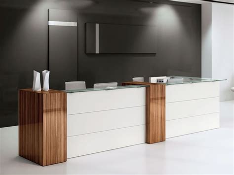 pin  scott traller  office modern reception desk design office interior design office