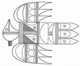 Hopi Kachina Thunderbird sketch template