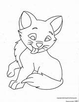 Cat Coloring Pages Kitten Kitty Printable Kids Template Color Outline Templates Cute Kittens Boys Print Puppy Cartoon Male Puppies Animal sketch template