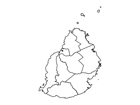 mauritius political map blank maps repo