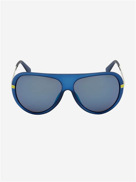 Buy Blue Aviator Oversized Sunglasses For Men Online At Best Price Guess