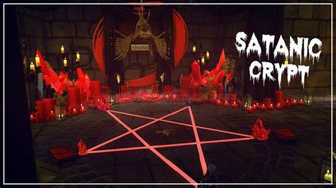 Satanic Crypt Sims 4 Room Build Youtube