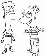 Ferb Phineas Coloring Pages Kids Drawings Cartoon Disney Easy Trace Printable Drawing Sketches Color Characters Print Flynn Und Draw Cute sketch template
