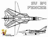 Airplane Coloring Su Fencer Kids Pages Fighter Military Drawing Jet Drawings Plane Jets Printable Mighty Colouring Air Yescoloring Boys sketch template