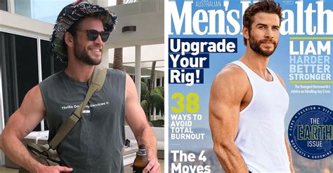 Liam Hemsworth Shows Off Biceps On The Cover Of Men S