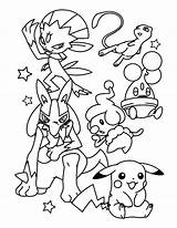 Pokemon Coloring Pages Lucario Color Advanced Kids Printable Print Redneck Sheets Cute Picgifs Pokémon Book Pikachu Boys Drawings Groups Getcolorings sketch template
