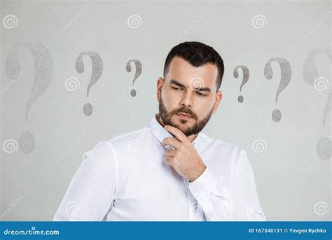 man  questions stock image image  manager memory