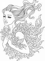 Colouring Artsy Uncolored Mermaid Vhv Colorear Sheet sketch template
