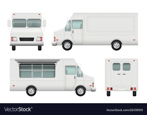 blank food truck design template