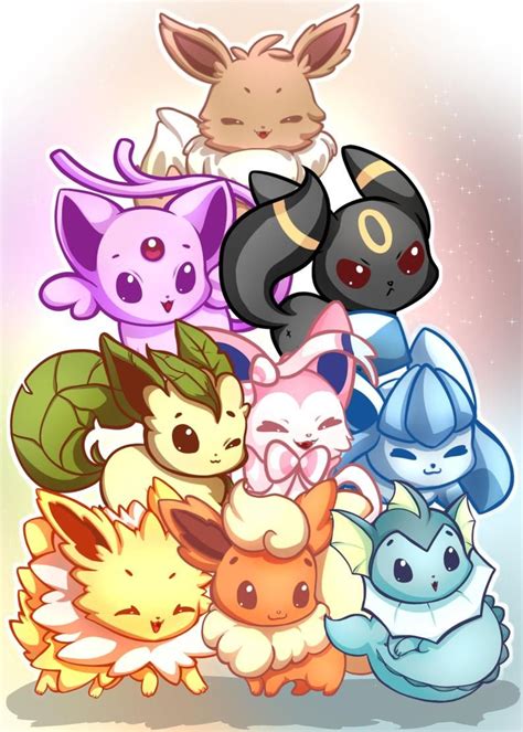 evoluciones de eevee pokemon eeveelutions pokemon eevee eeveelutions