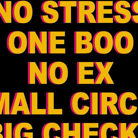 Good Sex No Stress One Boo No Ex Small Circle Big Checks Etsy