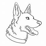 Shepherd German Coloring Pages Easy Drawing Lines Face Printable Drawings Husky Deviantart Lineart Kids Stats Downloads Paintingvalley sketch template